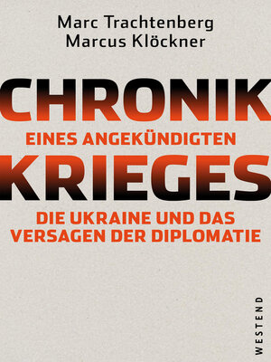 cover image of Chronik eines angekündigten Krieges